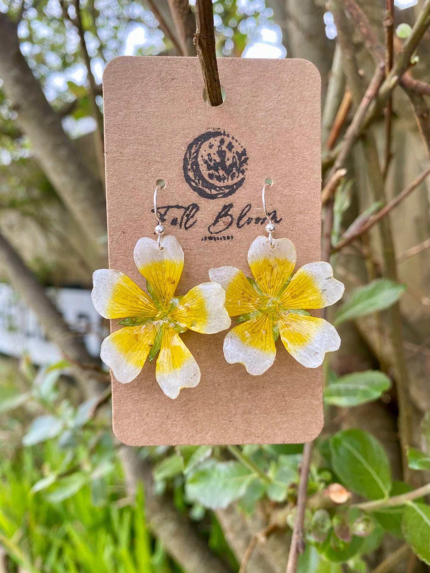 Sterling Silver Buttercup Earrings