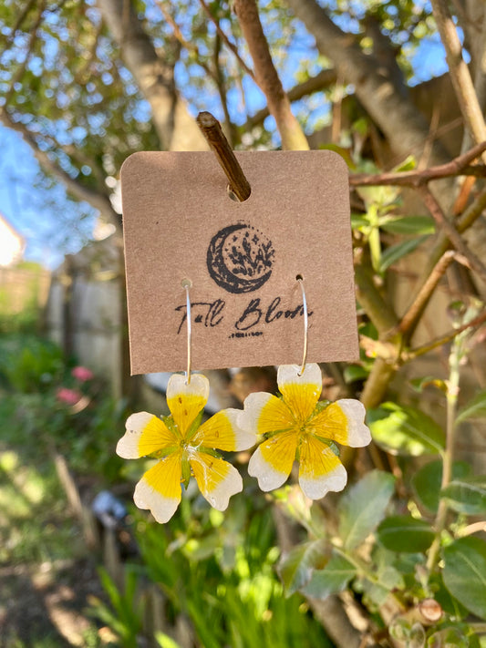 Sterling Silver Buttercup Earrings