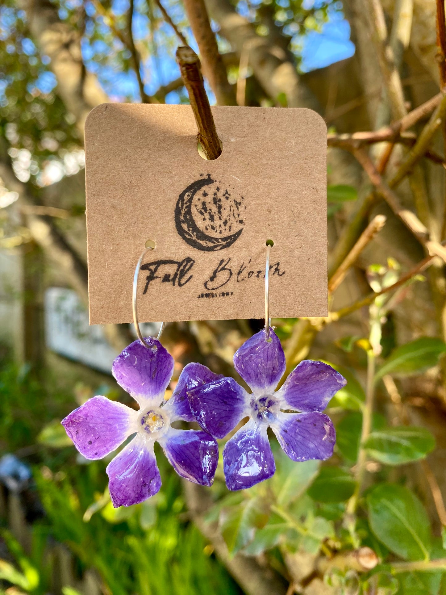 Sterling Silver Periwinkle Earring